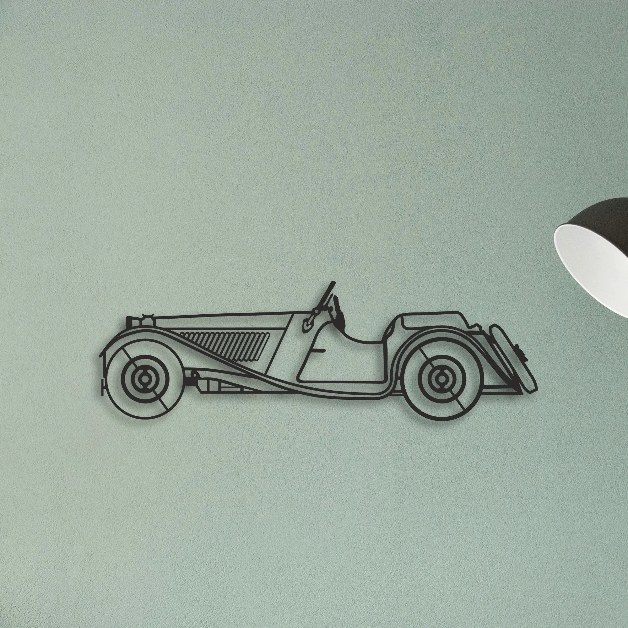 CLASSIC CAR Classic Silhouette Metal Wall Art - Tinvibe