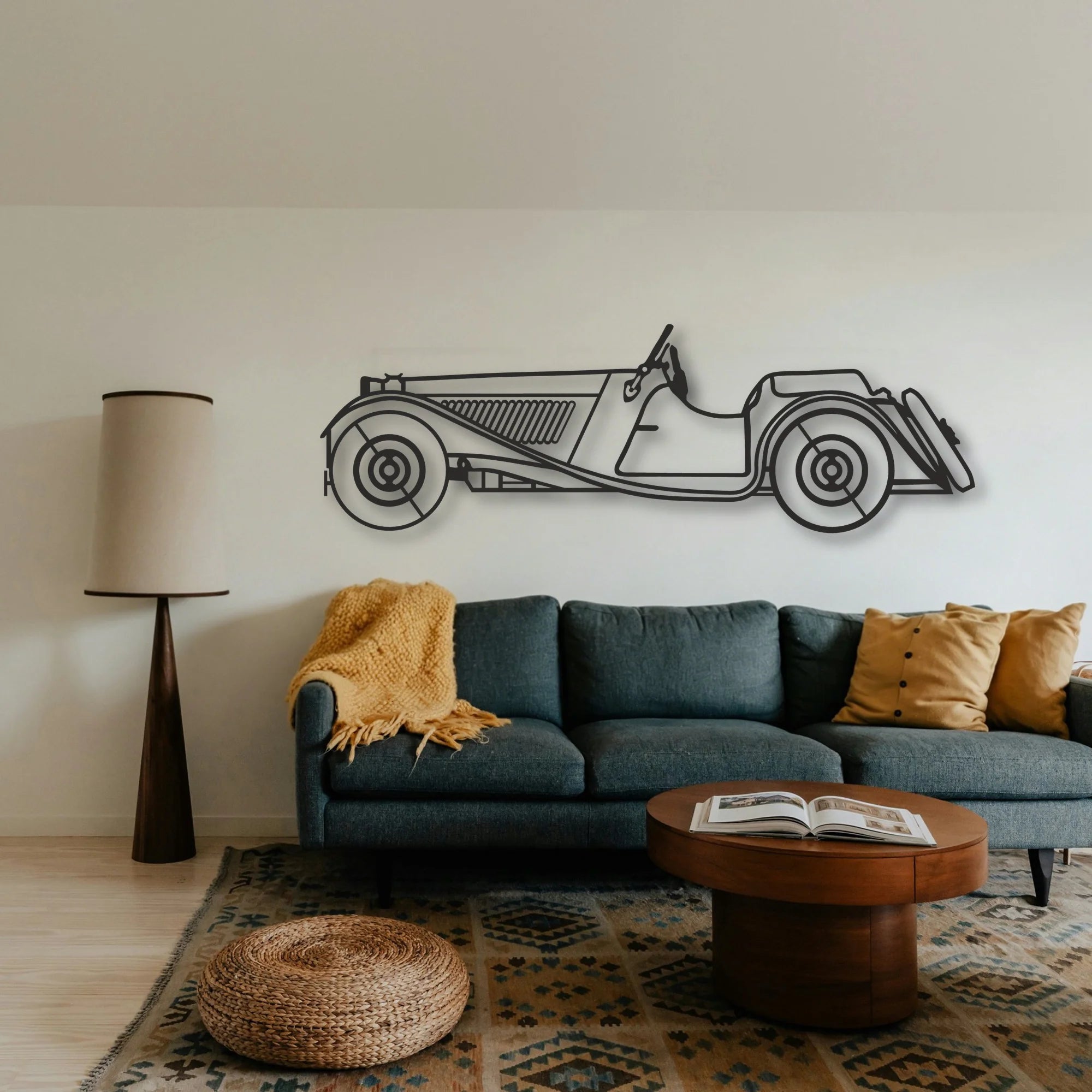 CLASSIC CAR Classic Silhouette Metal Wall Art - Tinvibe