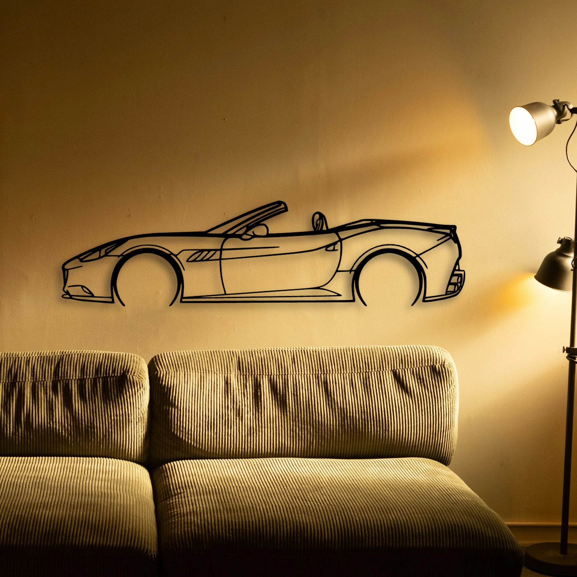 California Classic Silhouette Metal Wall Art - Tinvibe