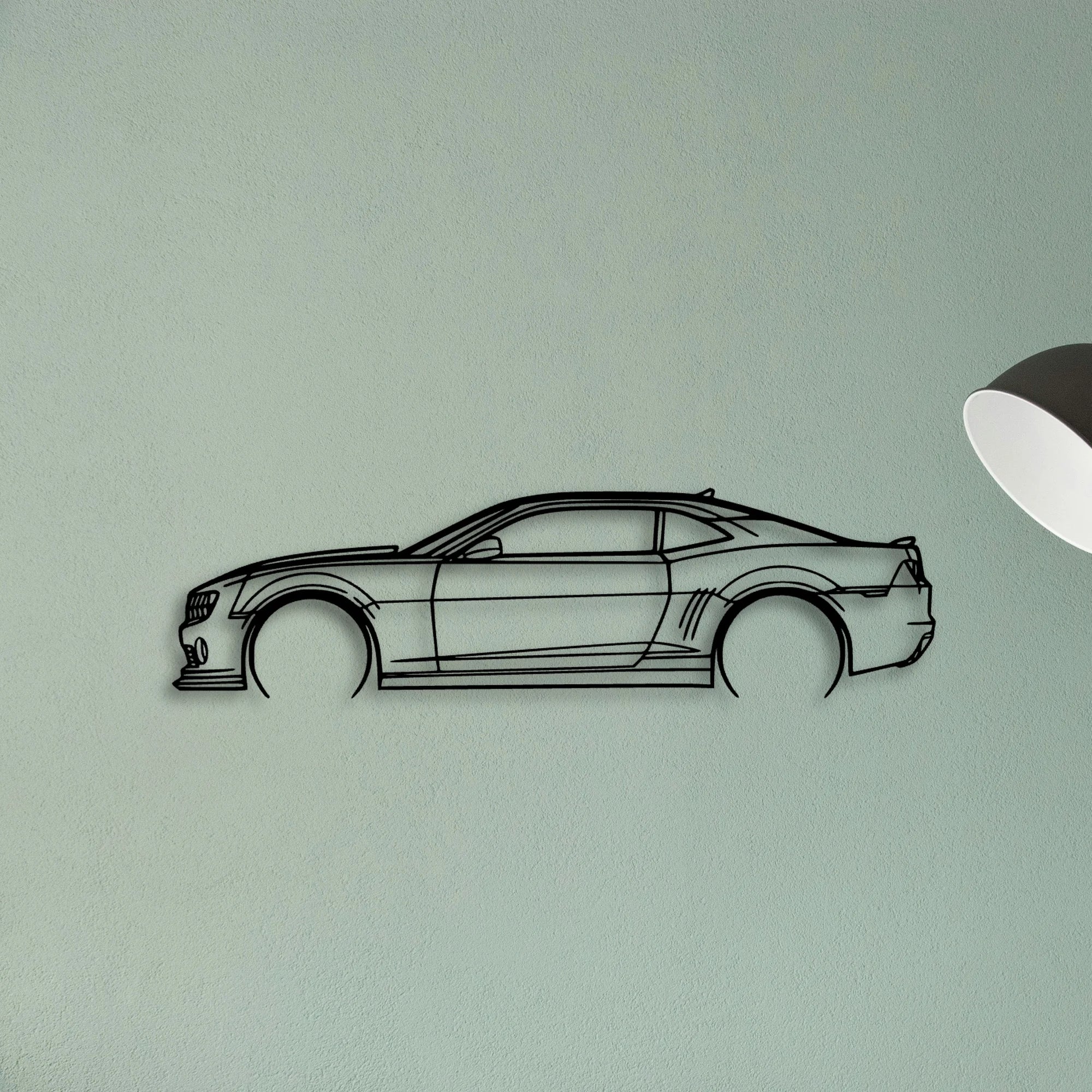 Camaro Classic Silhouette Metal Wall Art - Tinvibe