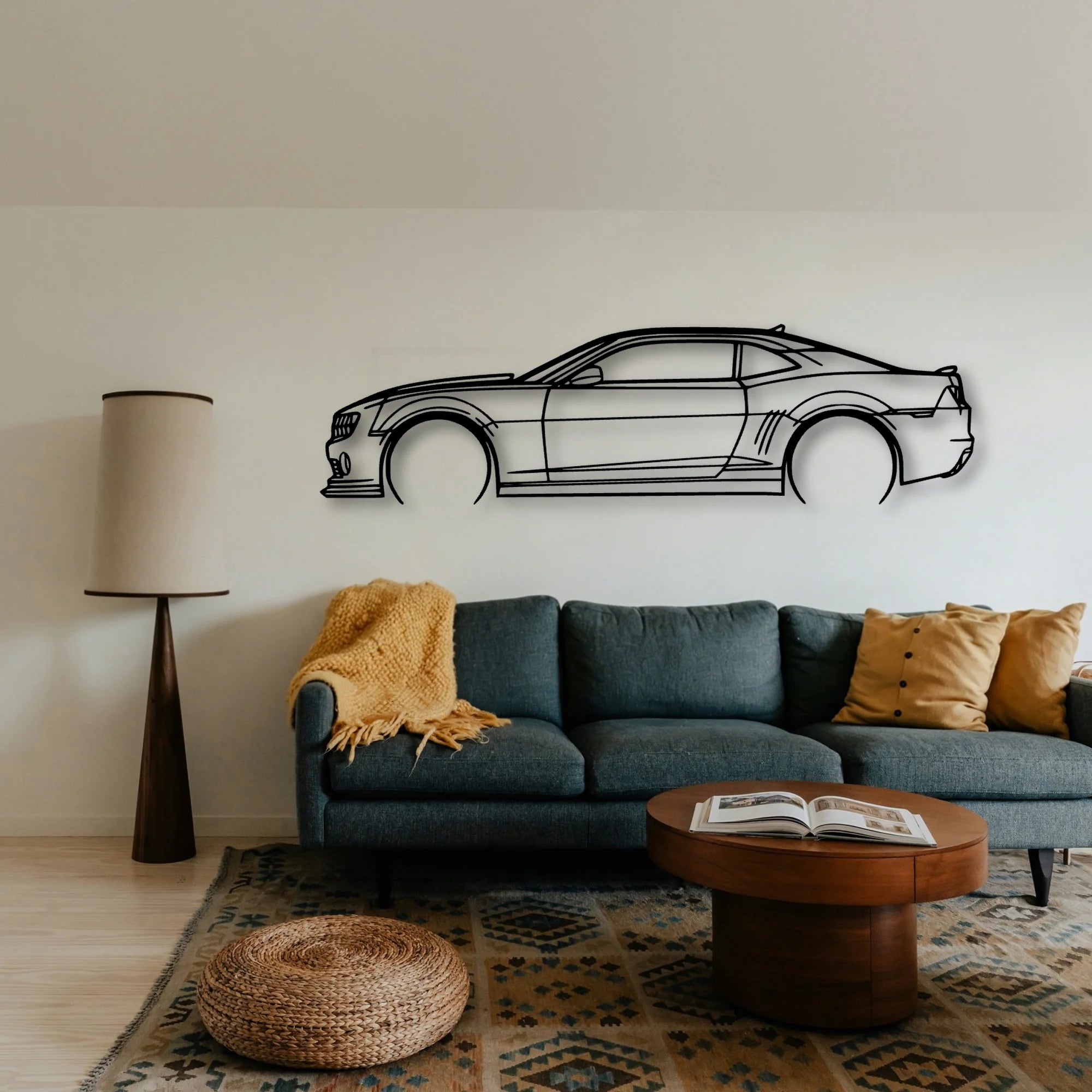Camaro Classic Silhouette Metal Wall Art - Tinvibe