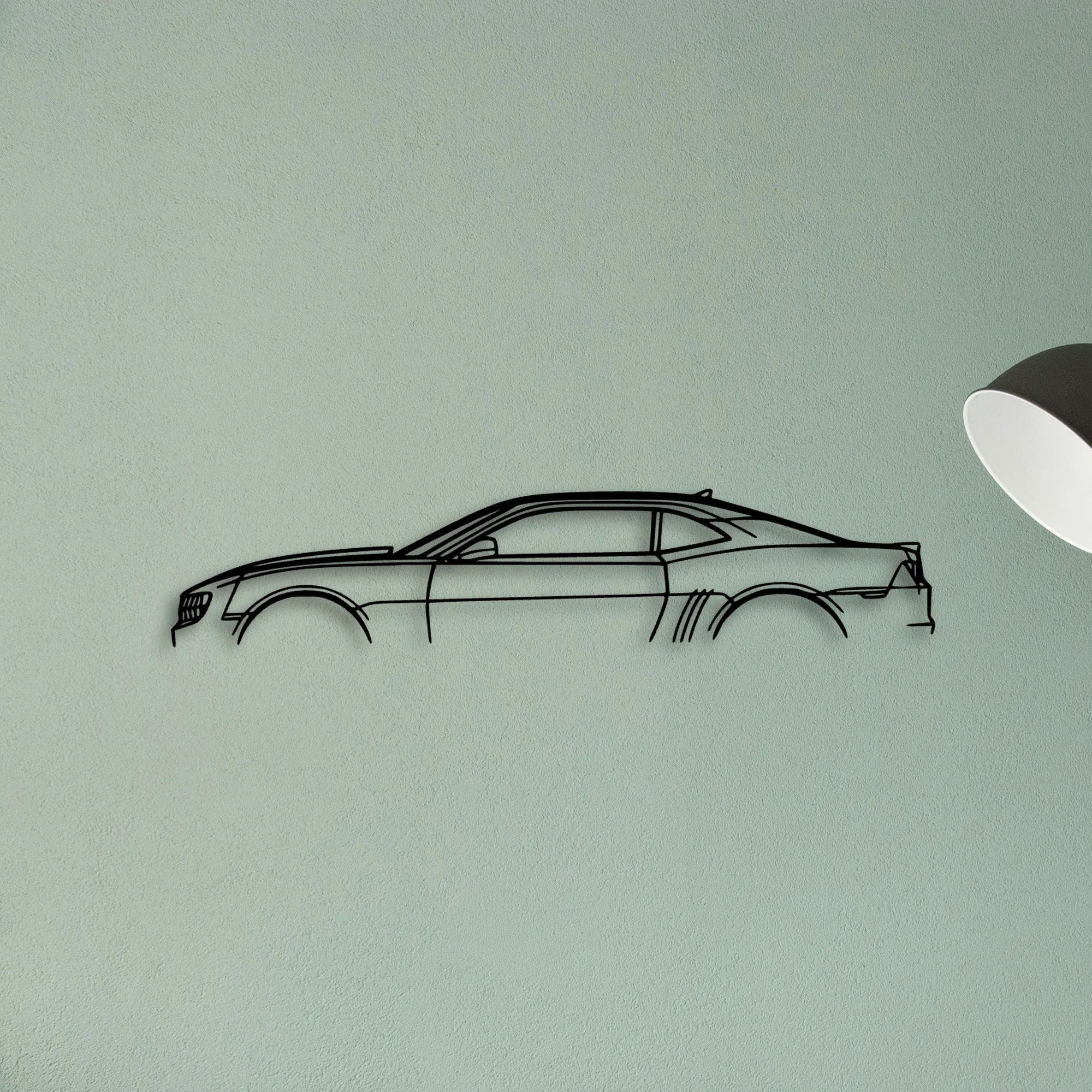 Camaro SS 2011 Classic Silhouette Metal Wall Art - Tinvibe