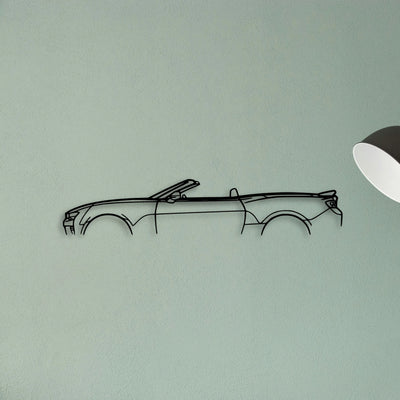 Camaro SS Convertible Classic Silhouette Metal Wall Art - Tinvibe