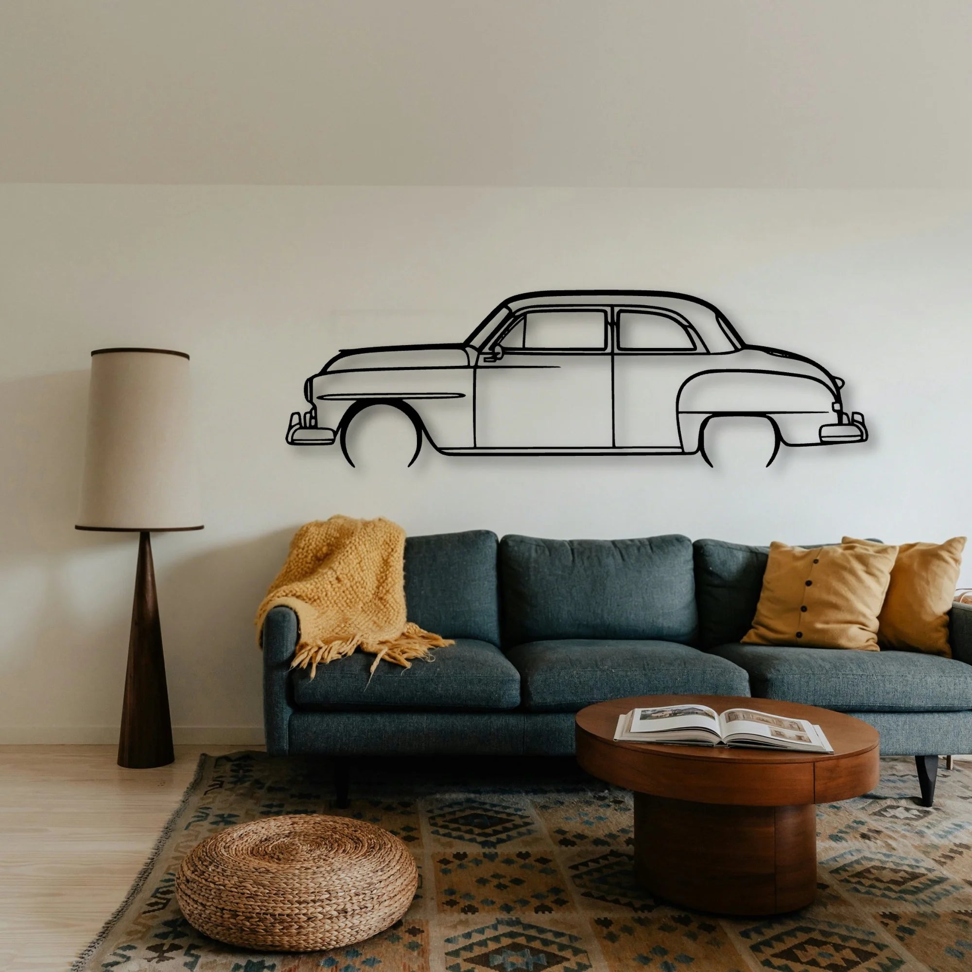 Cambridge 1951 Classic Silhouette Metal Wall Art - Tinvibe