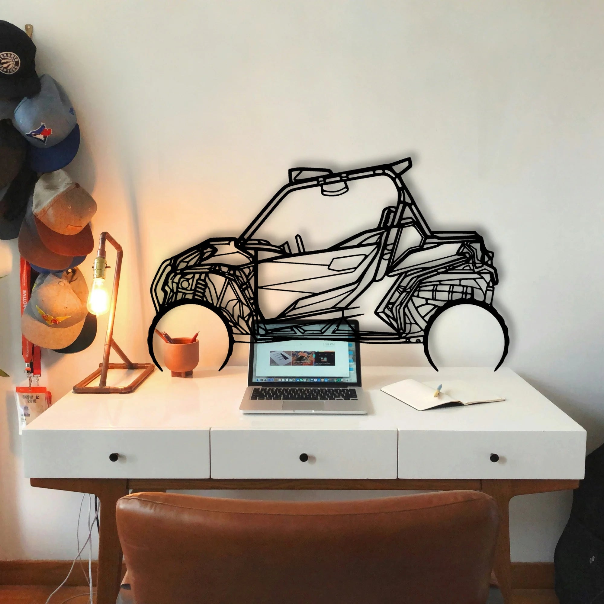 CAN AM Maverick 1000R Classic Silhouette Metal Wall Art - Tinvibe