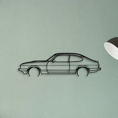 Capri 1986 Classic Silhouette Metal Wall Art - Tinvibe