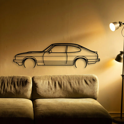 Capri 1986 Classic Silhouette Metal Wall Art - Tinvibe