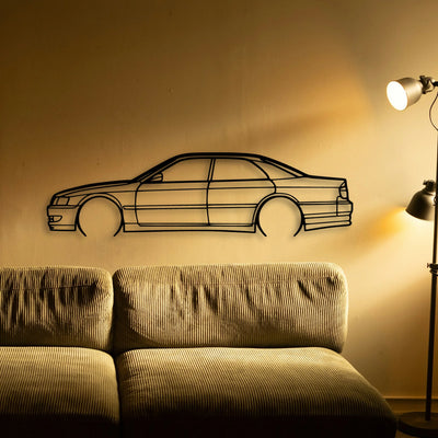 Chaser JZX100 2000 Classic Silhouette Metal Wall Art - Tinvibe