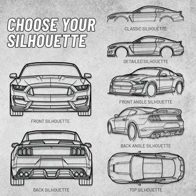 Your Custom Car Silhouette Metal Wall Art Service