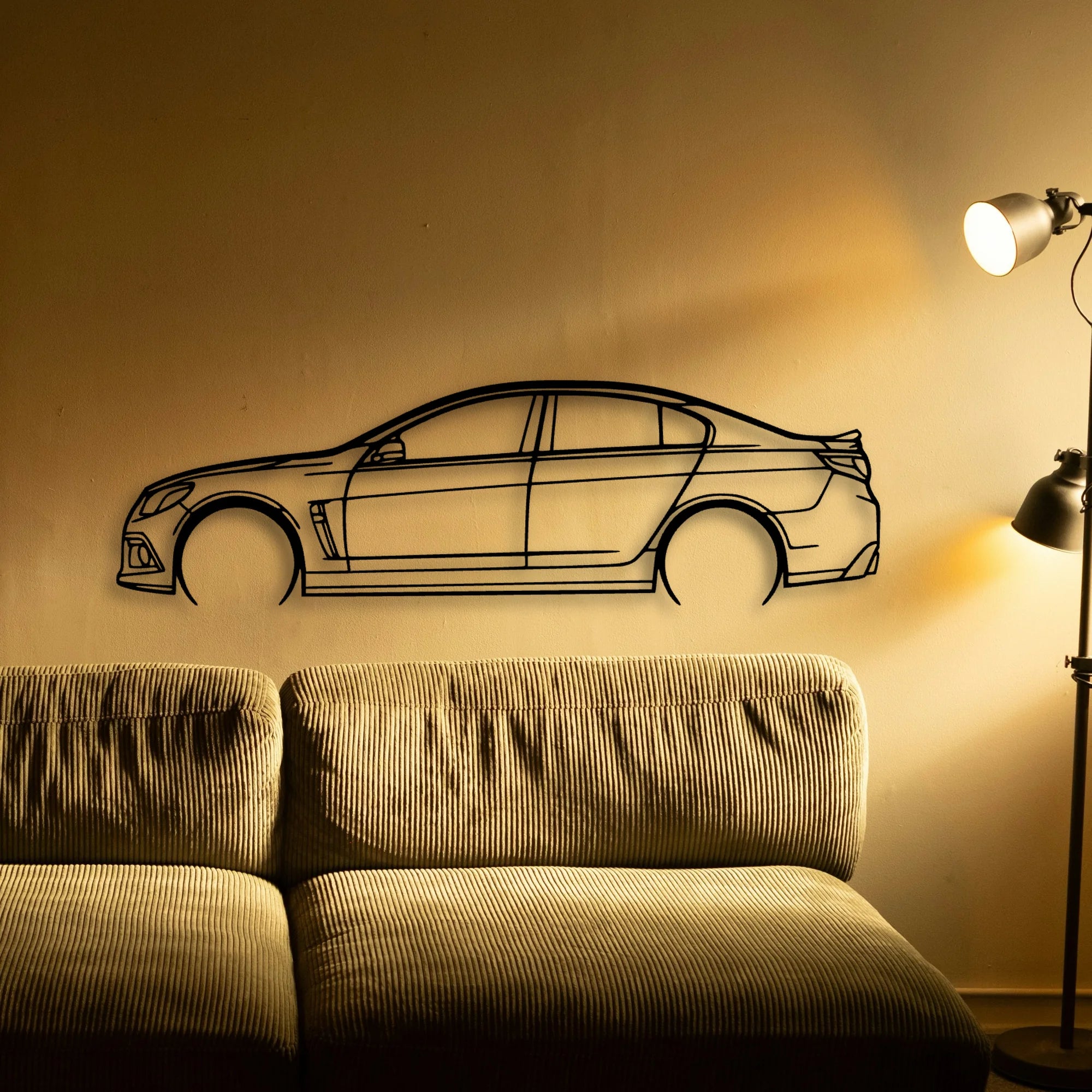 Clubsport R8 2018 Classic Silhouette Metal Wall Art - Tinvibe