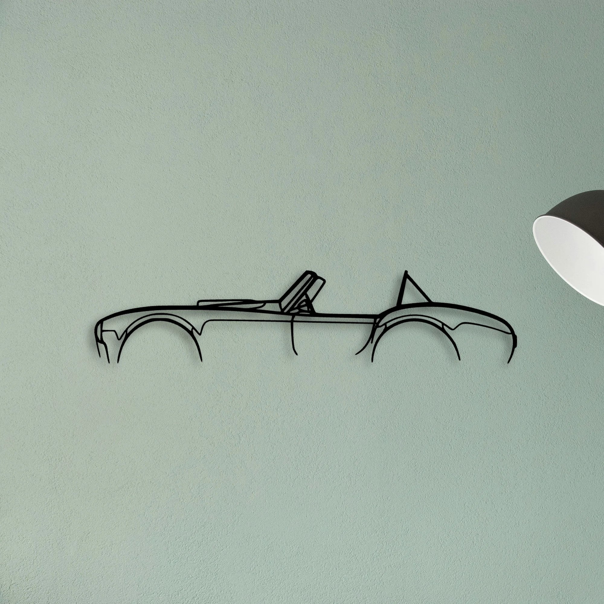 Cobra 427 Classic Silhouette Metal Wall Art - Tinvibe