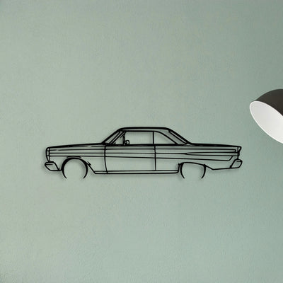 Comet 1964 Classic Silhouette Metal Wall Art - Tinvibe