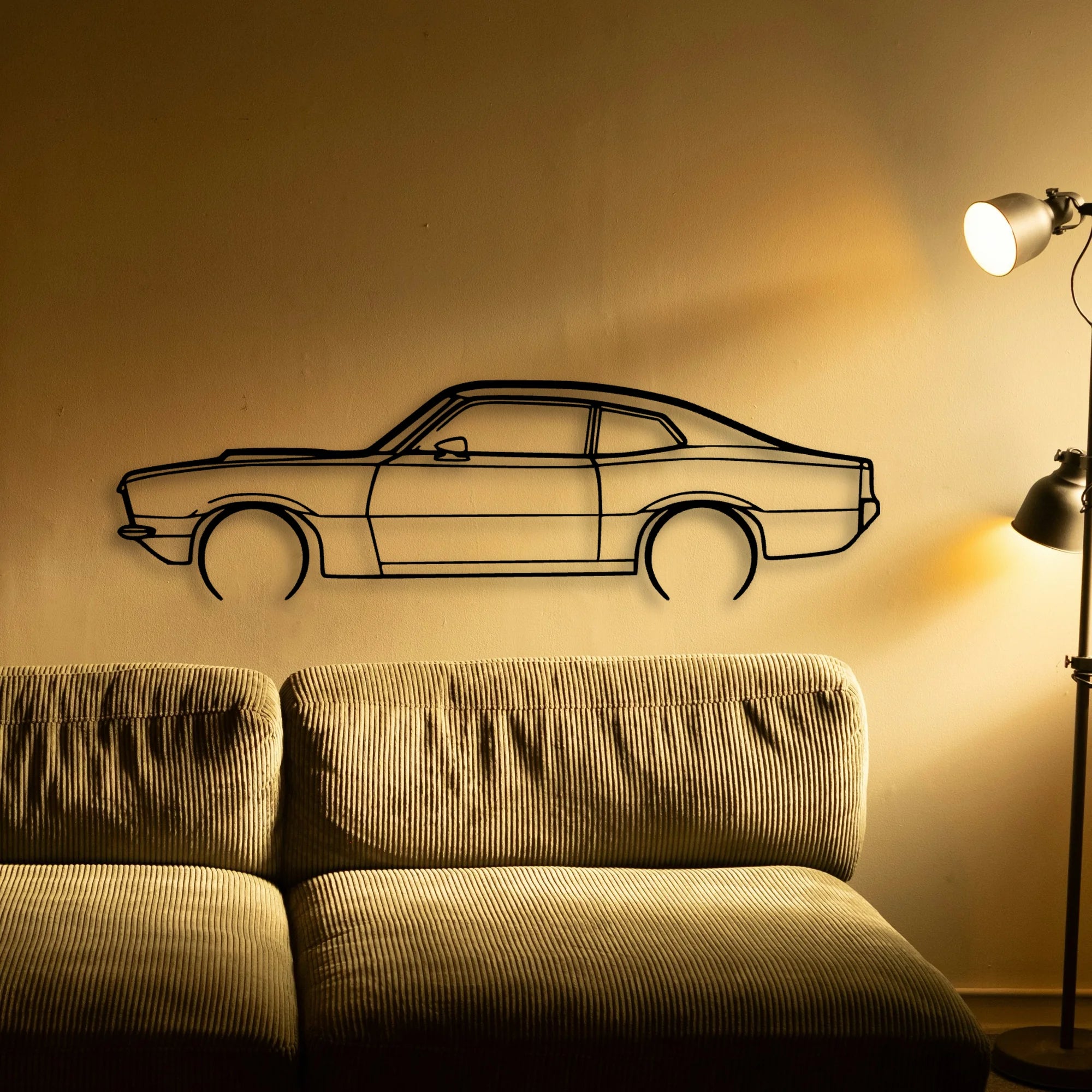 Comet 1973 Classic Silhouette Metal Wall Art - Tinvibe
