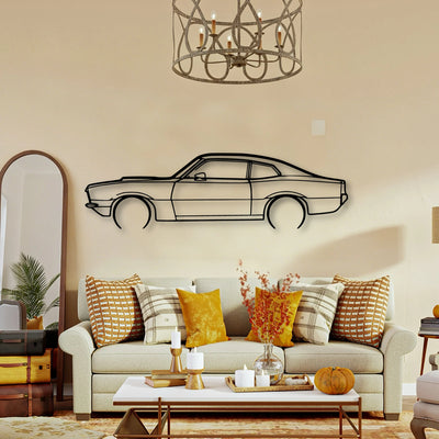Comet 1973 Classic Silhouette Metal Wall Art - Tinvibe
