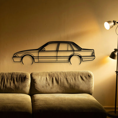 Commodore VL 1987 Classic Silhouette Metal Wall Art - Tinvibe