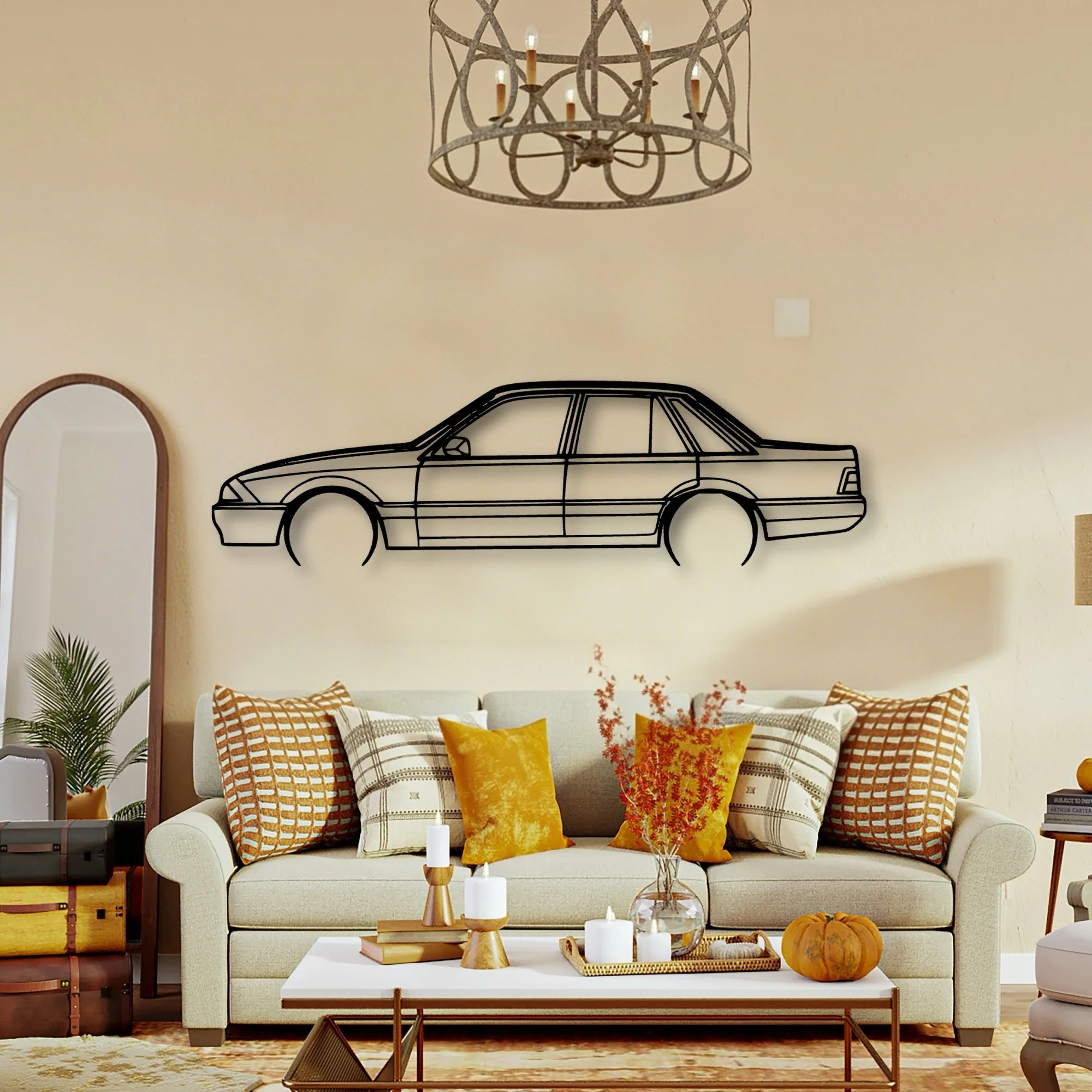 Commodore VL 1987 Classic Silhouette Metal Wall Art - Tinvibe