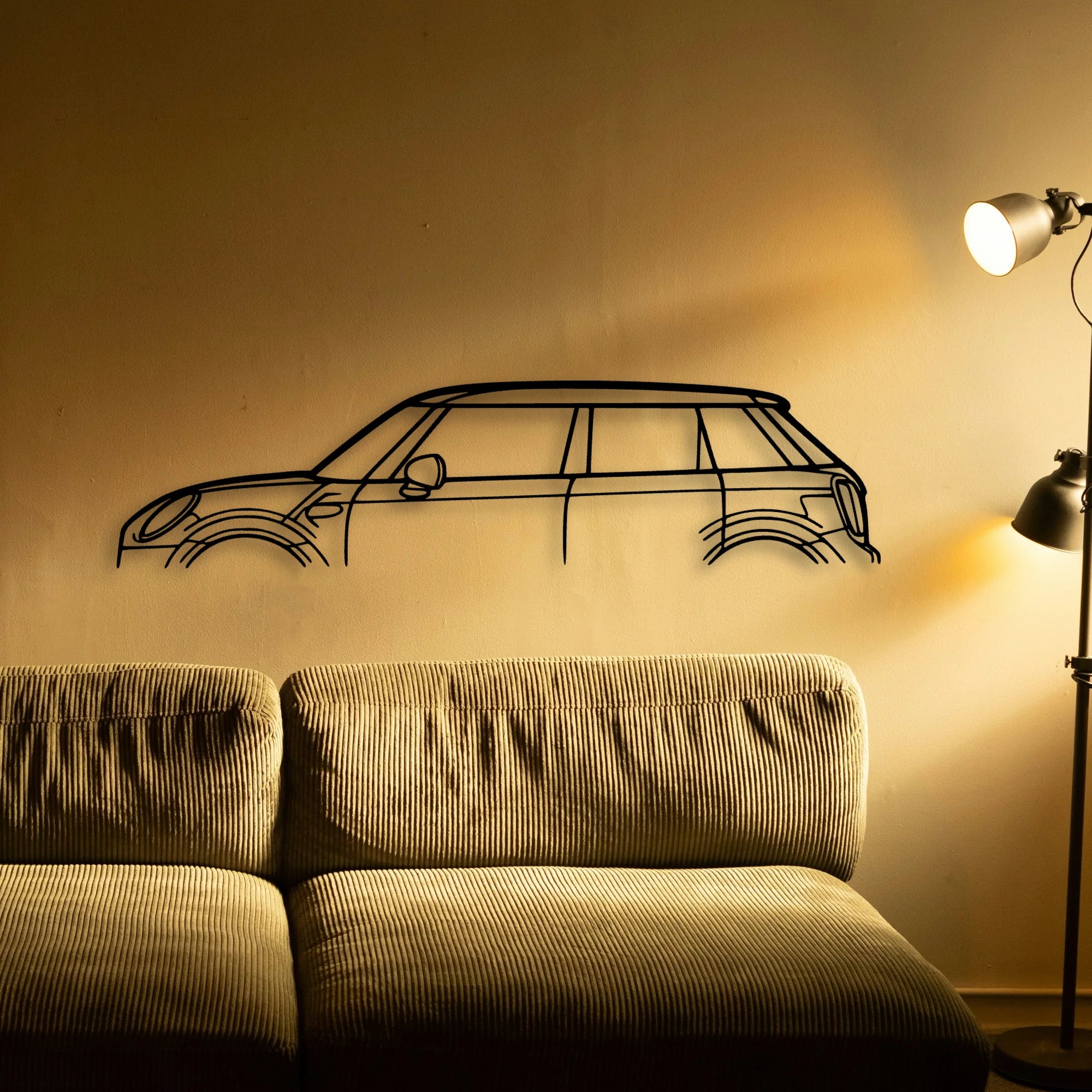 Cooper 2018 Classic Silhouette Metal Wall Art - Tinvibe