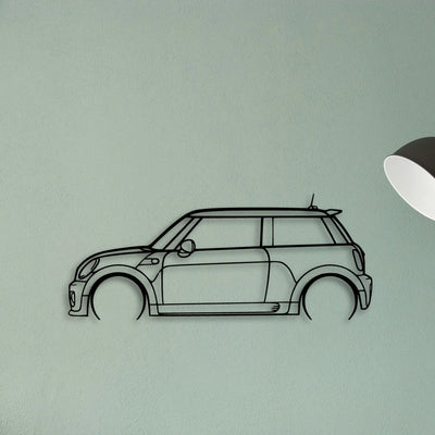 Cooper JCW 2010 Classic Silhouette Metal Wall Art - Tinvibe