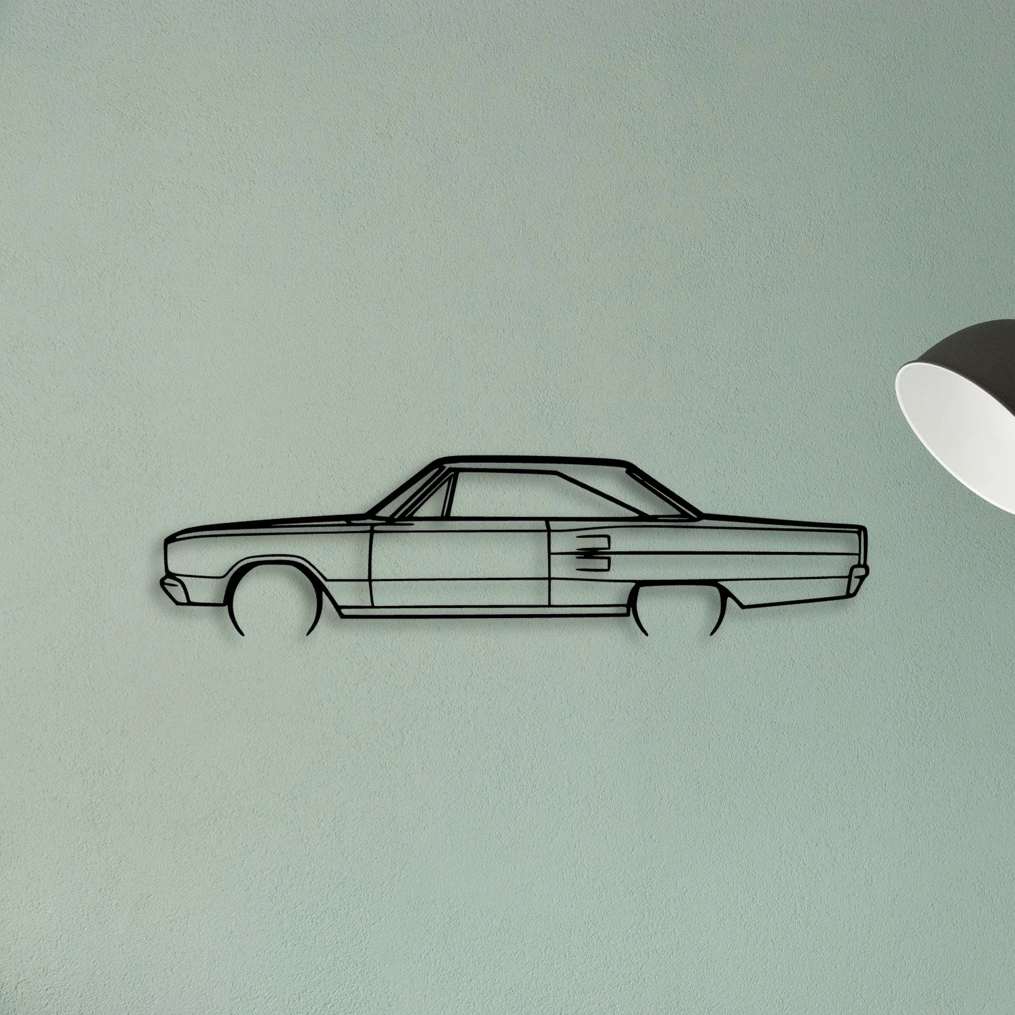 Coronet 1967 Classic Silhouette Metal Wall Art - Tinvibe