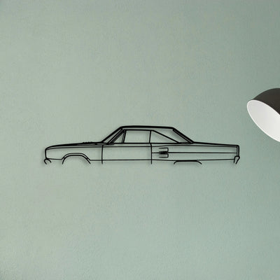 Coronet 1967 2 Classic Silhouette Metal Wall Art - Tinvibe