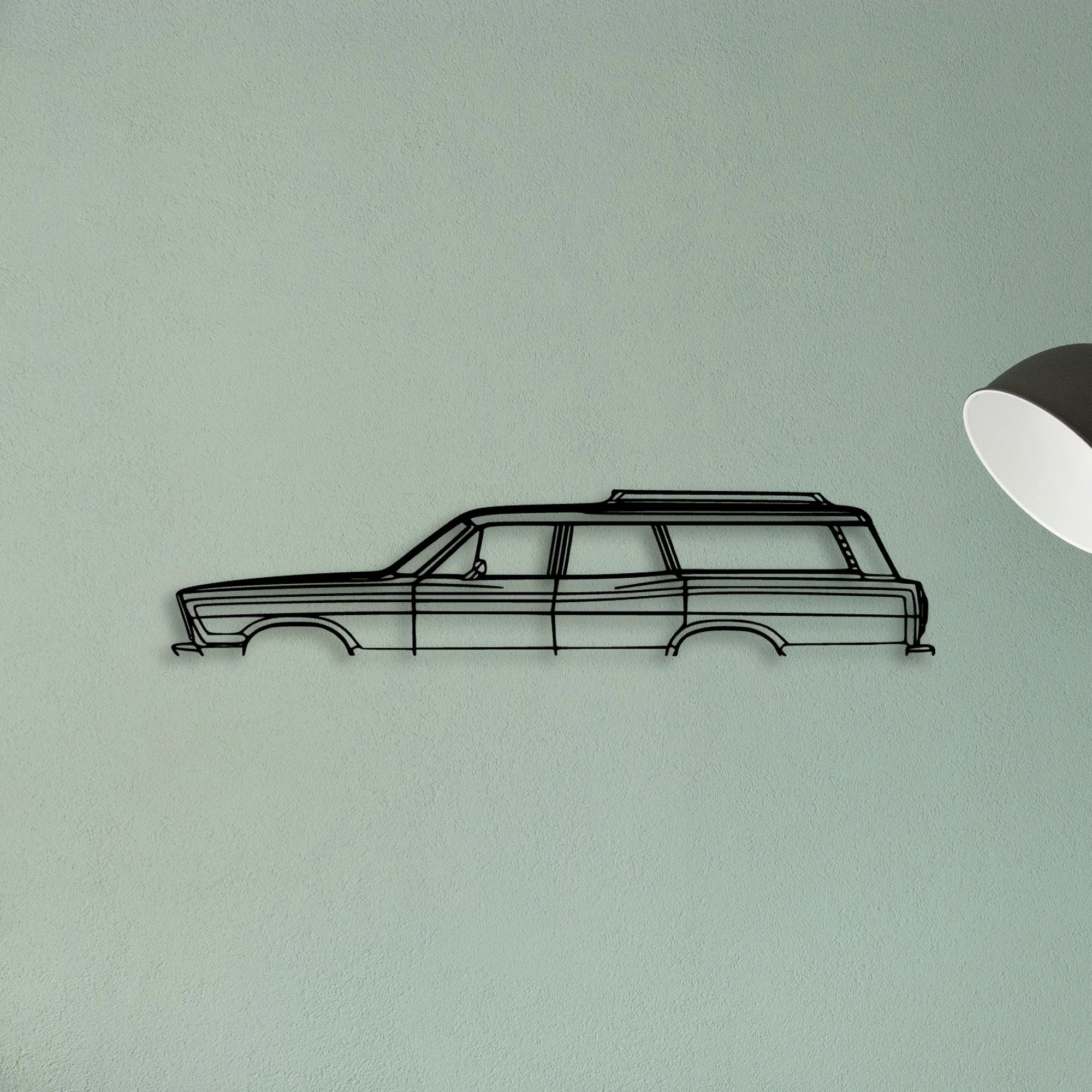 Country Squire 1967 Classic Silhouette Metal Wall Art - Tinvibe