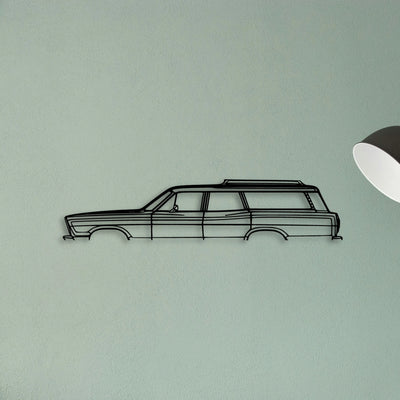 Country Squire 1967 Classic Silhouette Metal Wall Art - Tinvibe