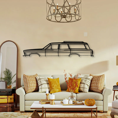 Country Squire 1967 Classic Silhouette Metal Wall Art - Tinvibe