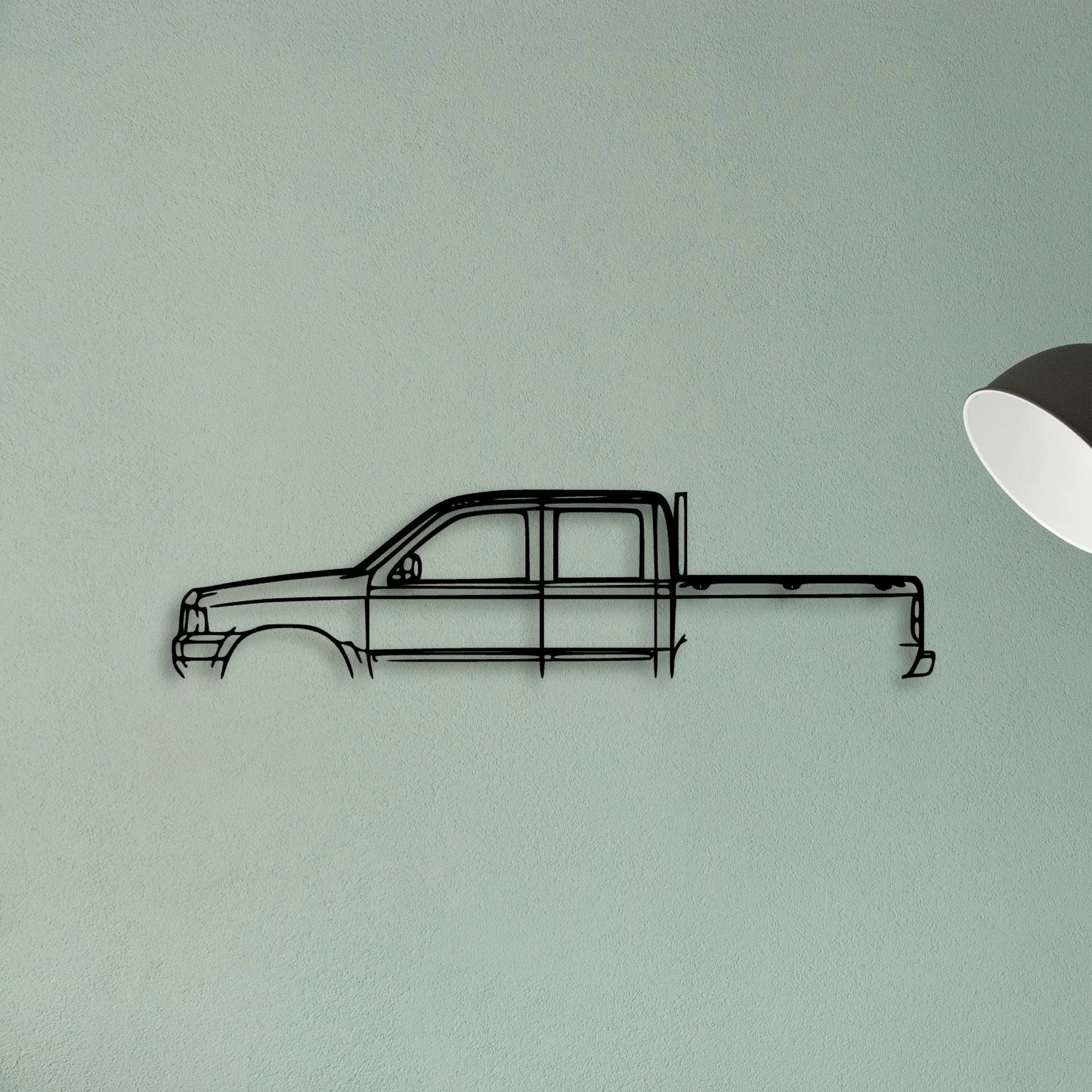 Courier 2003 Classic Silhouette Metal Wall Art - Tinvibe