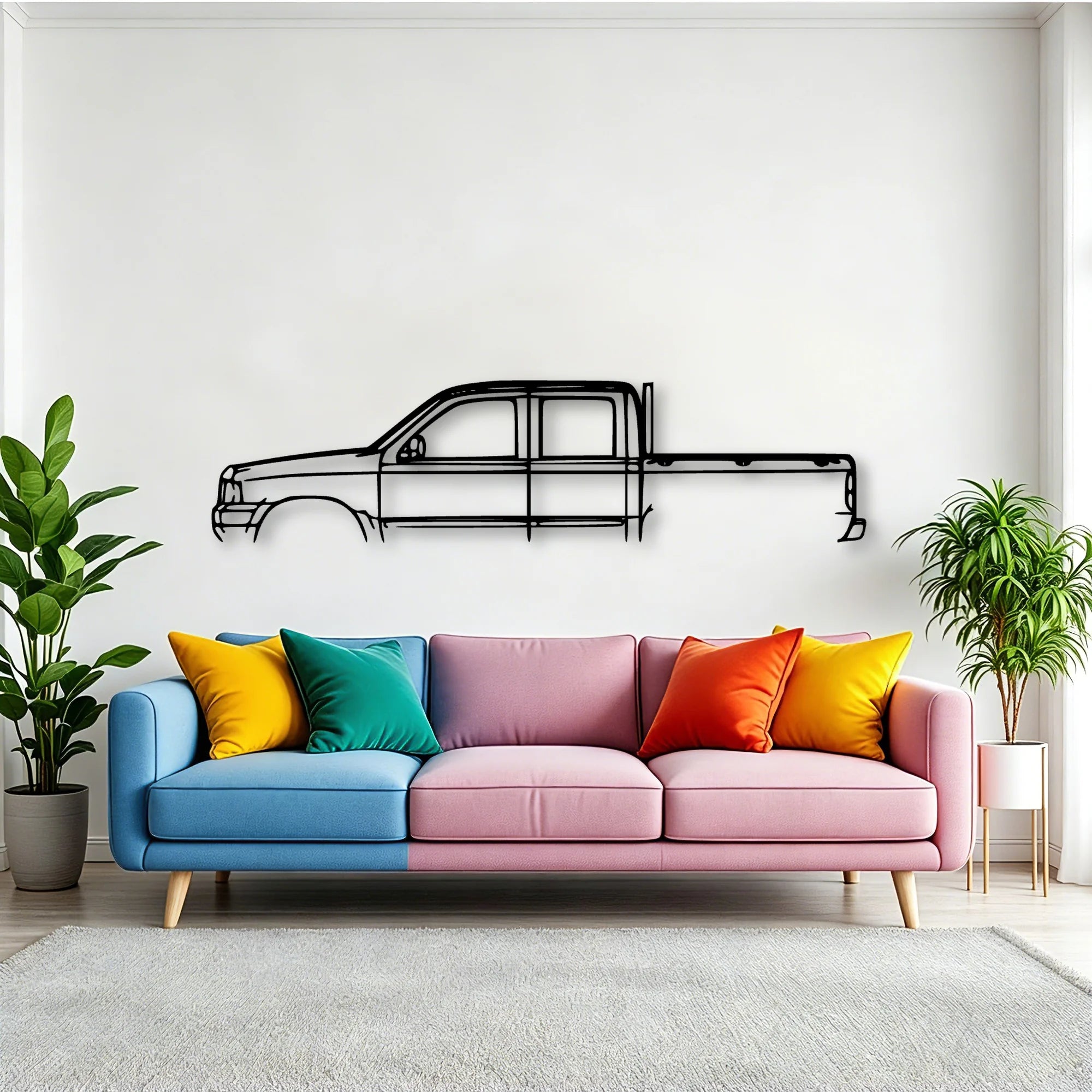 Courier 2003 Classic Silhouette Metal Wall Art - Tinvibe