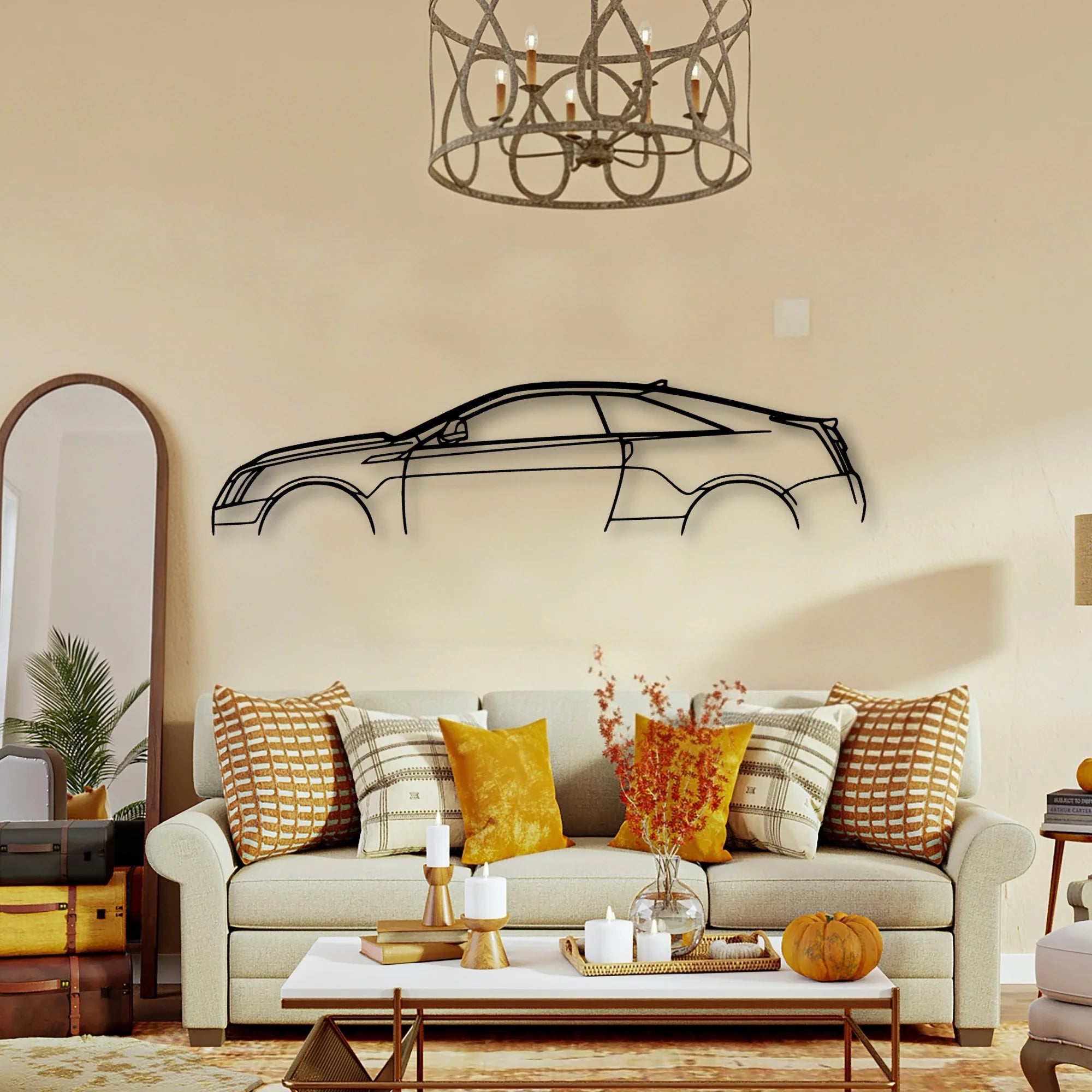 Ctsv Classic Silhouette Metal Wall Art - Tinvibe