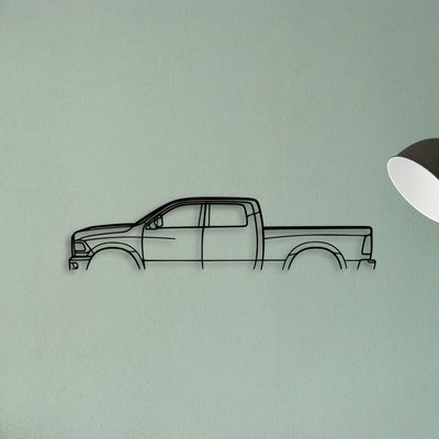 Cummins 3500 Classic Silhouette Metal Wall Art - Tinvibe