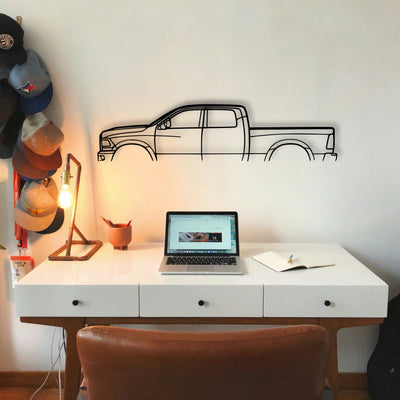 Cummins 3500 Classic Silhouette Metal Wall Art - Tinvibe