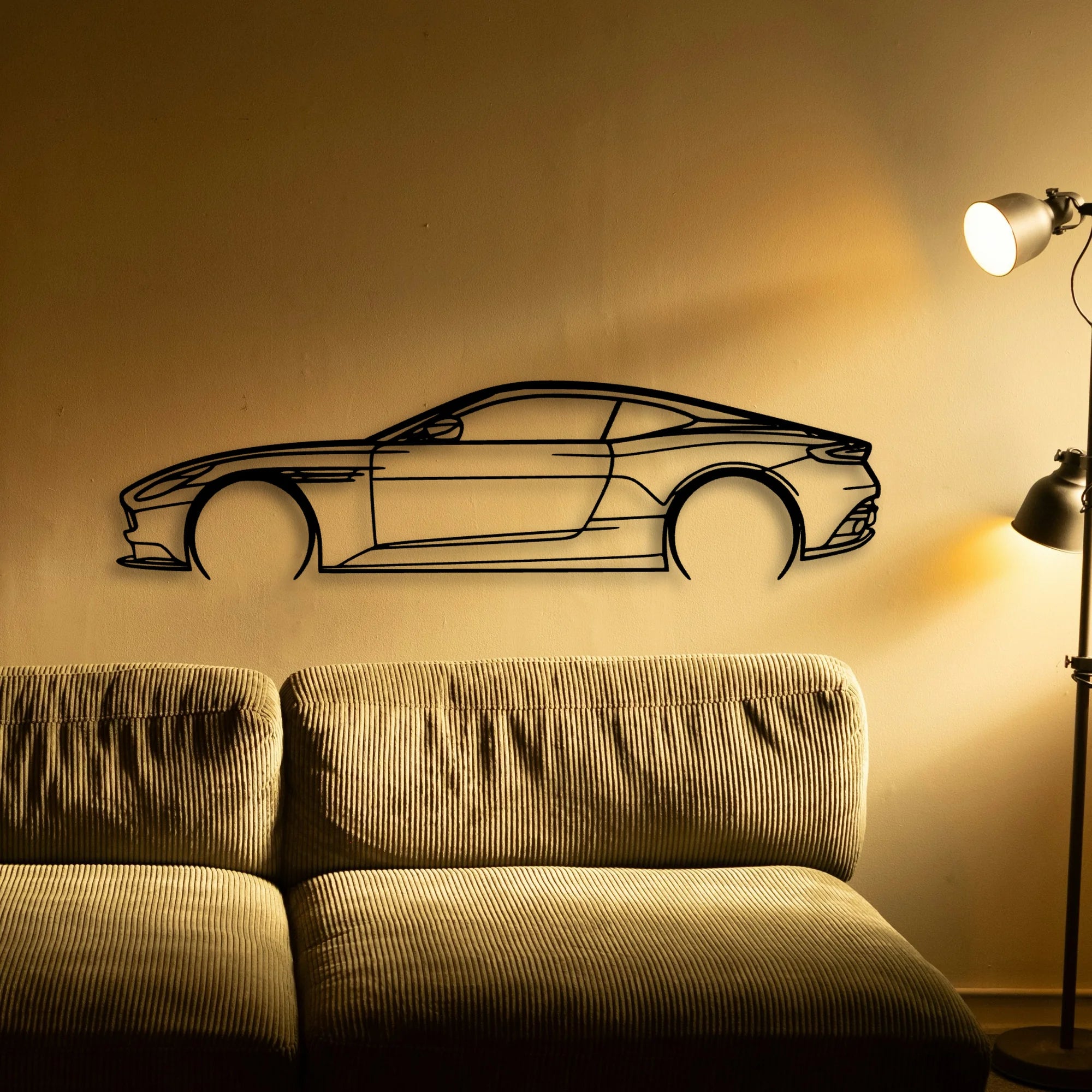 DB11 2018 2 Classic Silhouette Metal Wall Art - Tinvibe