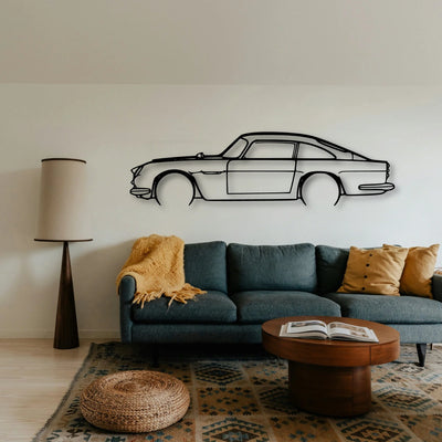 DB5 Classic Silhouette Metal Wall Art - Tinvibe
