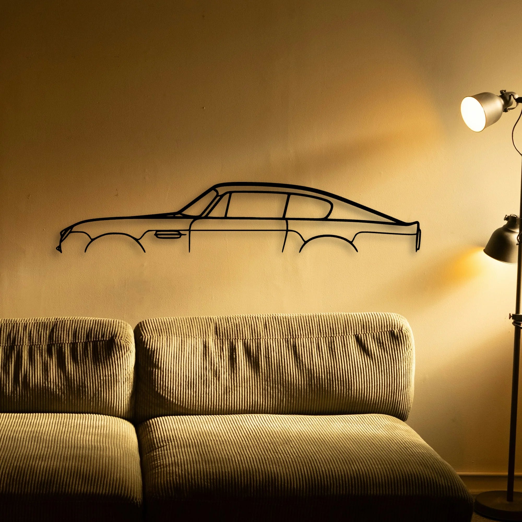 DB6 Classic Silhouette Metal Wall Art - Tinvibe