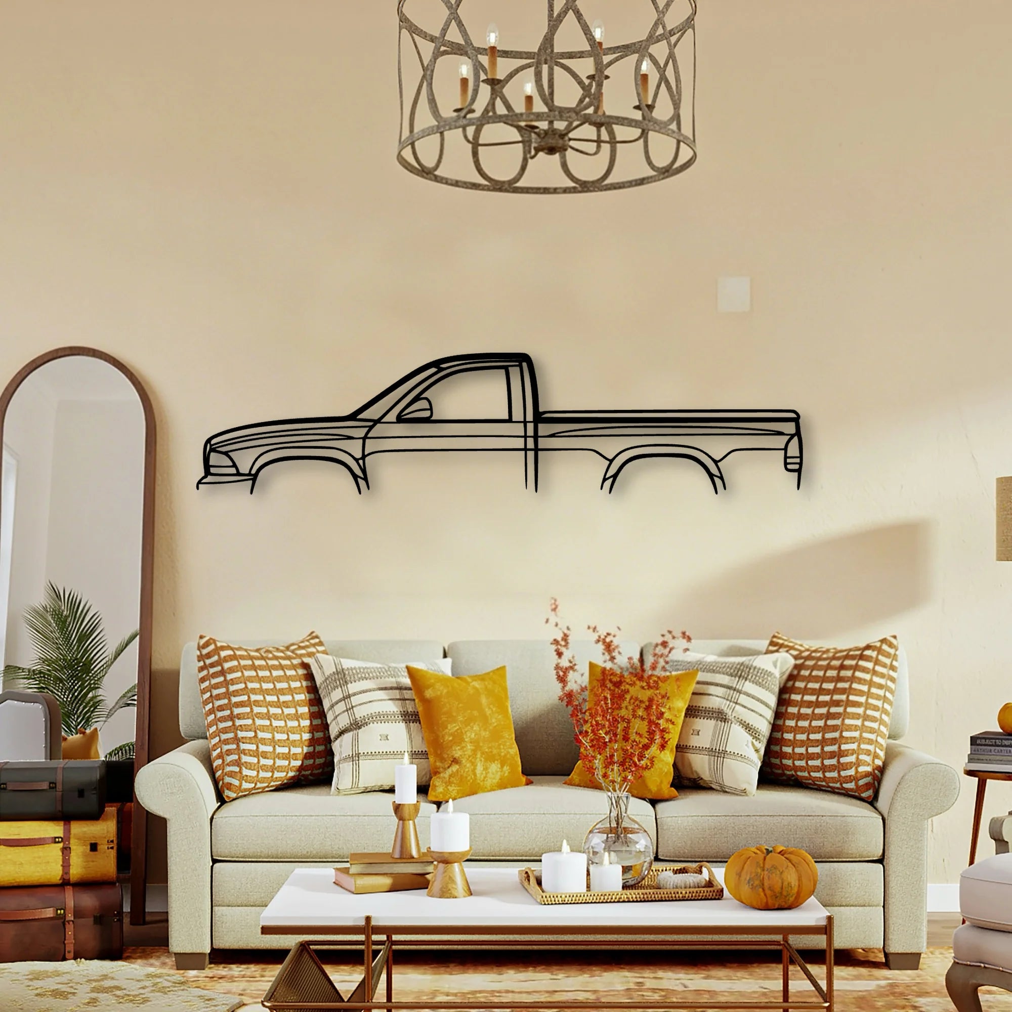 Dakota 2000 Classic Silhouette Metal Wall Art - Tinvibe