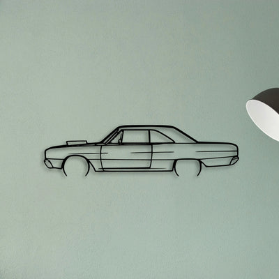 Dart 1967 Classic Silhouette Metal Wall Art - Tinvibe