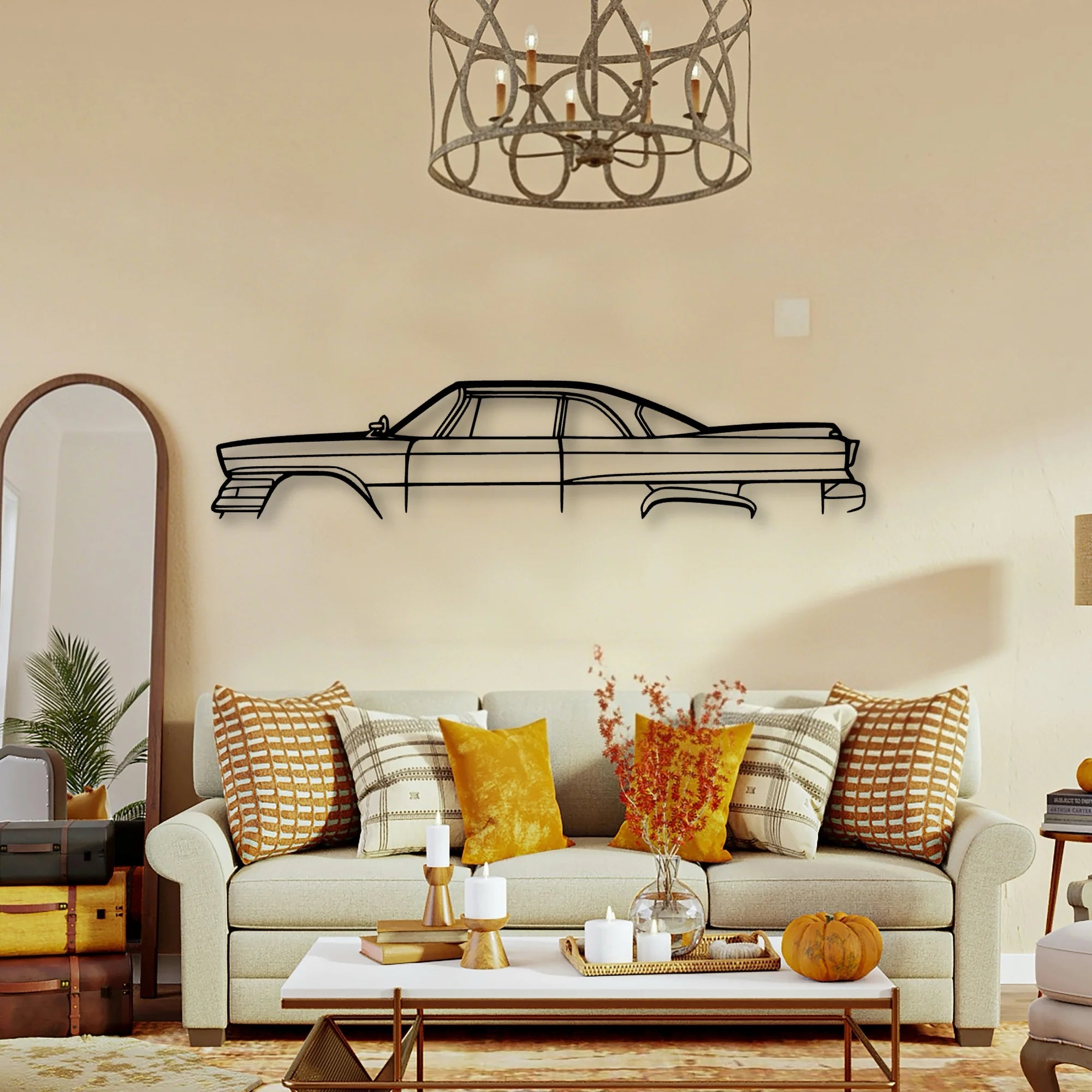 Dart Seneca Classic Silhouette Metal Wall Art - Tinvibe