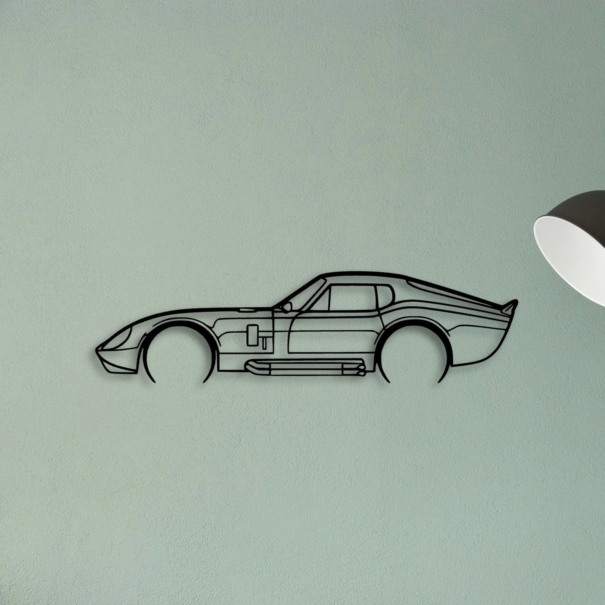 Daytona 1965 Classic Silhouette Metal Wall Art - Tinvibe