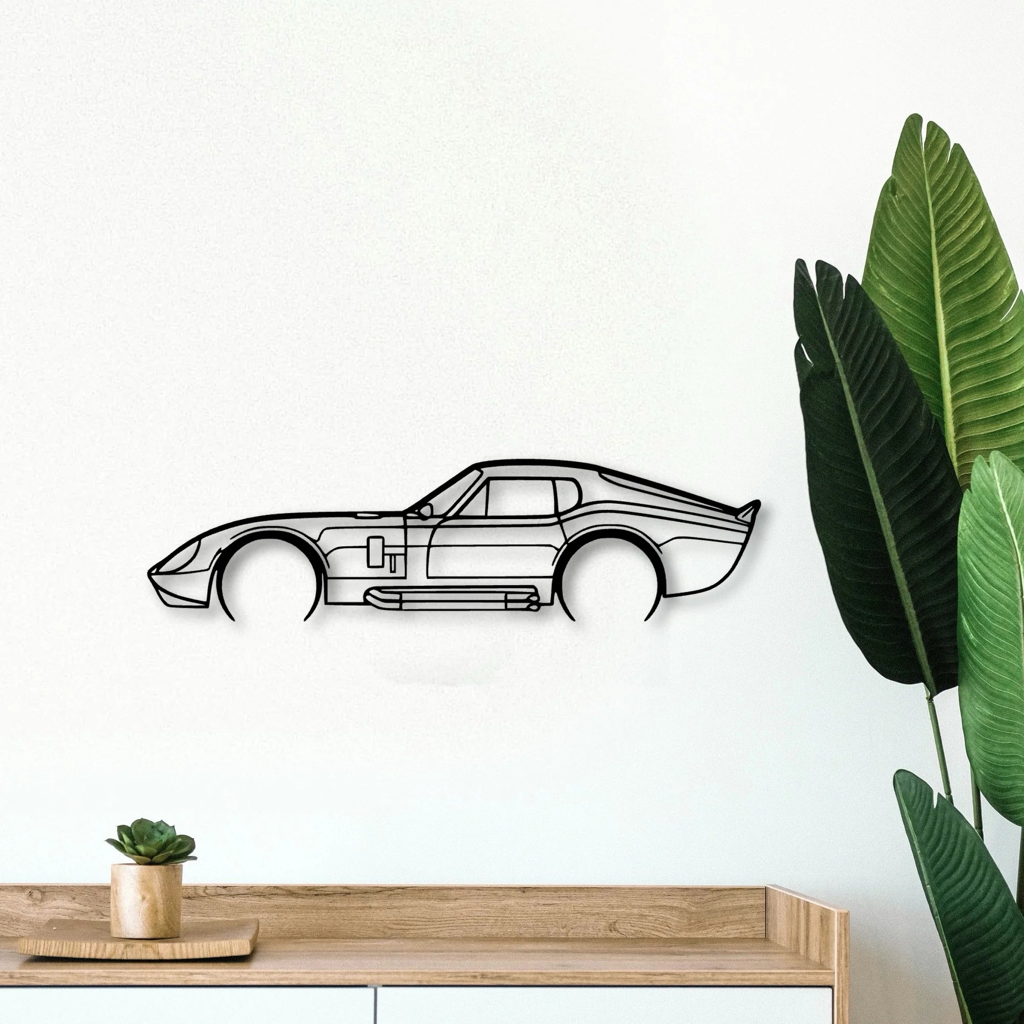 Daytona 1965 Classic Silhouette Metal Wall Art - Tinvibe
