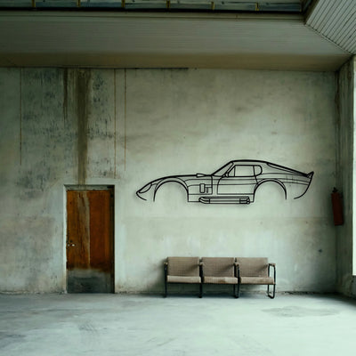 Daytona 1965 2 Classic Silhouette Metal Wall Art - Tinvibe