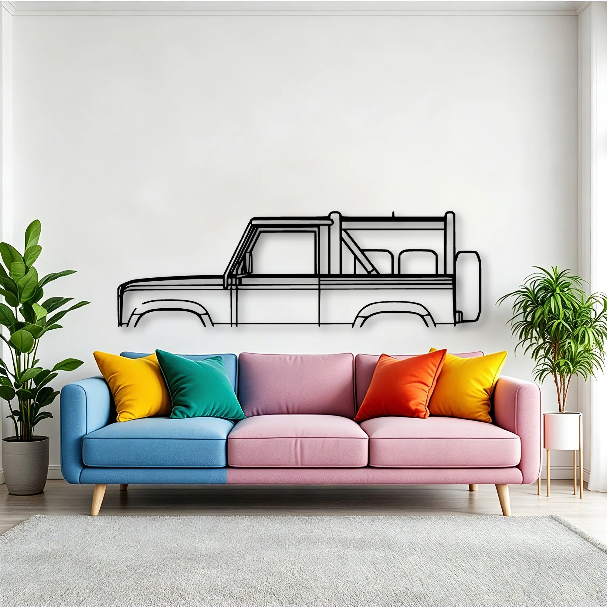 Defender 90 1994 Classic Silhouette Metal Wall Art - Tinvibe