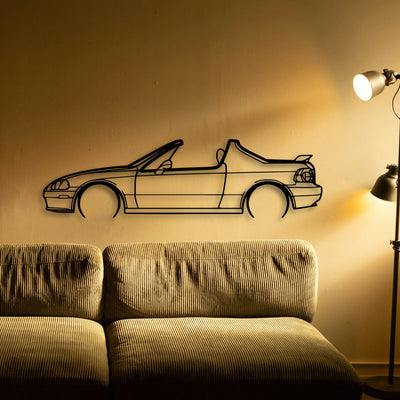 DEL SOL 1993 Classic Silhouette Metal Wall Art - Tinvibe