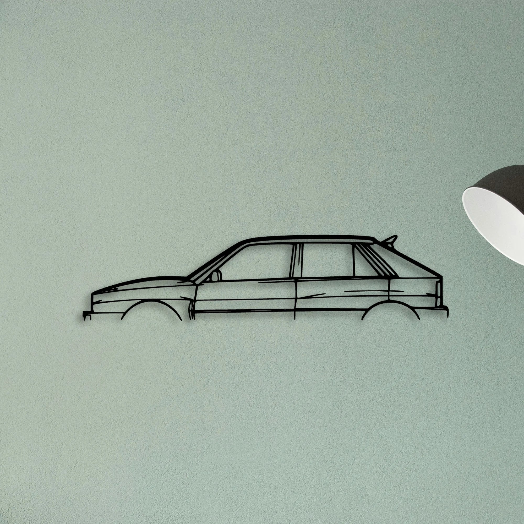 Delta 1992 Classic Silhouette Metal Wall Art - Tinvibe