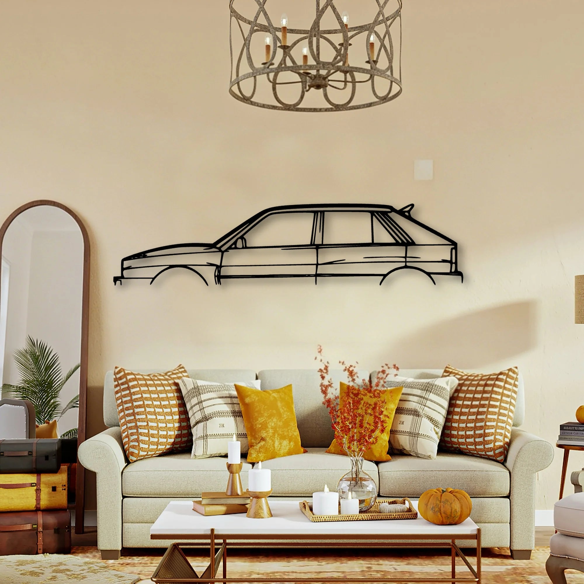 Delta 1992 Classic Silhouette Metal Wall Art - Tinvibe