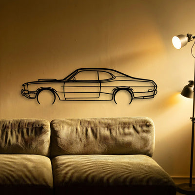 Demon 1971 Classic Silhouette Metal Wall Art - Tinvibe