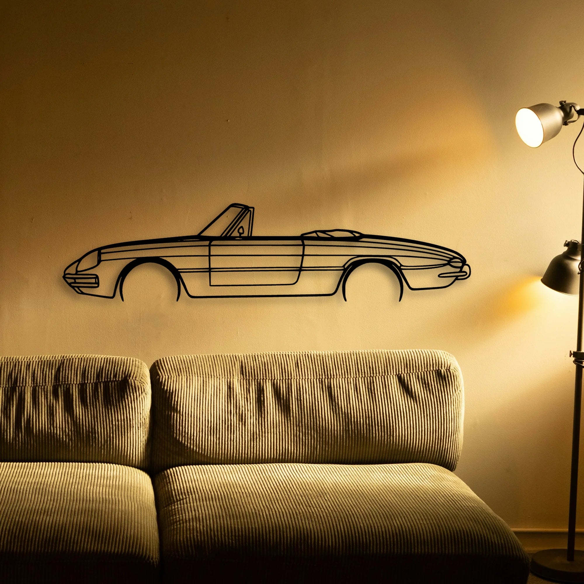Duetto 1967 Classic Silhouette Metal Wall Art - Tinvibe