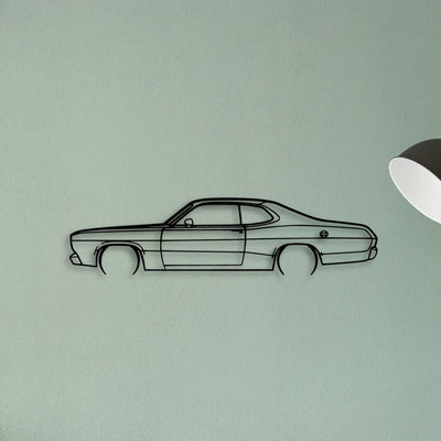 Duster 1970 Classic Silhouette Metal Wall Art - Tinvibe