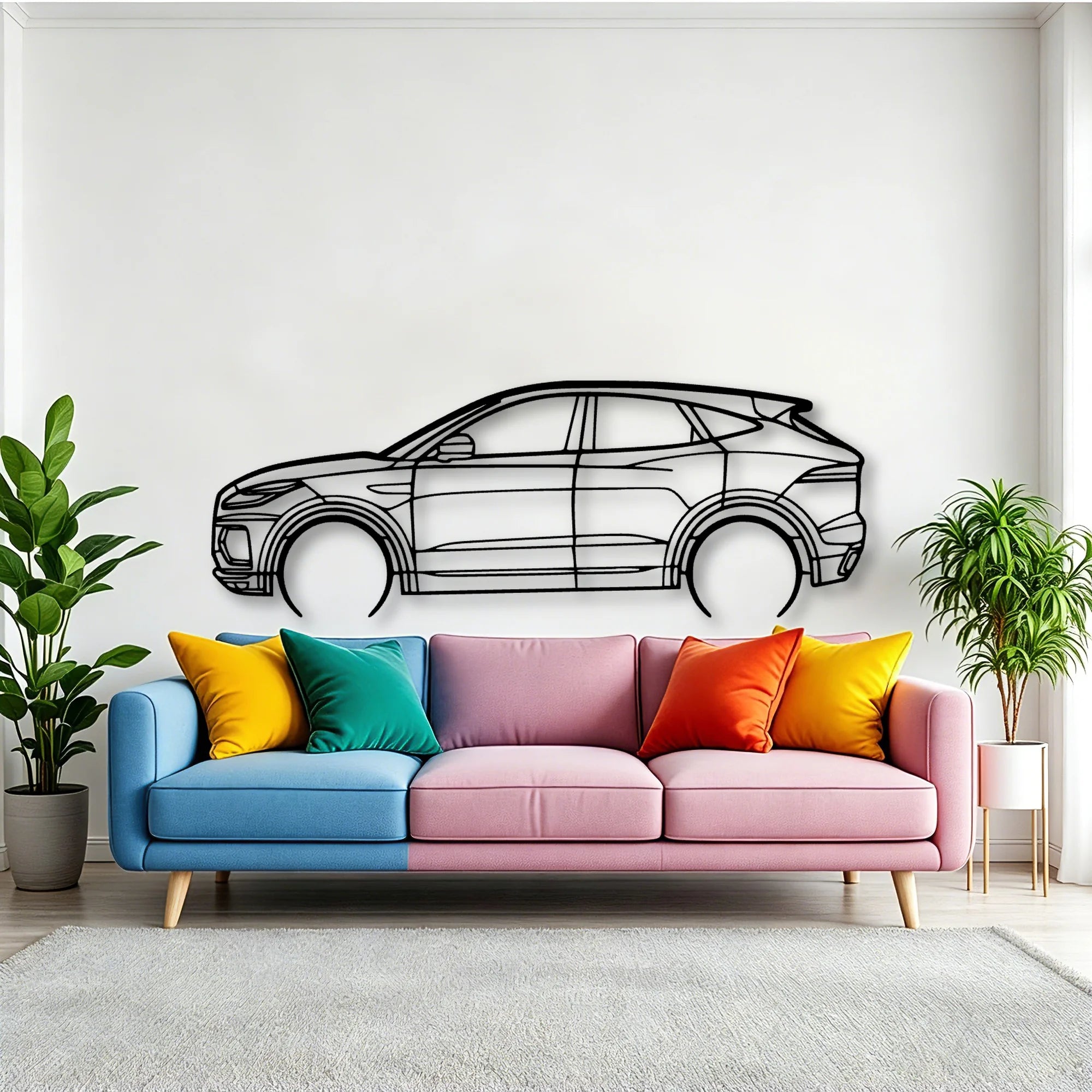 E PACE R Dynamic 2022 Classic Silhouette Metal Wall Art - Tinvibe