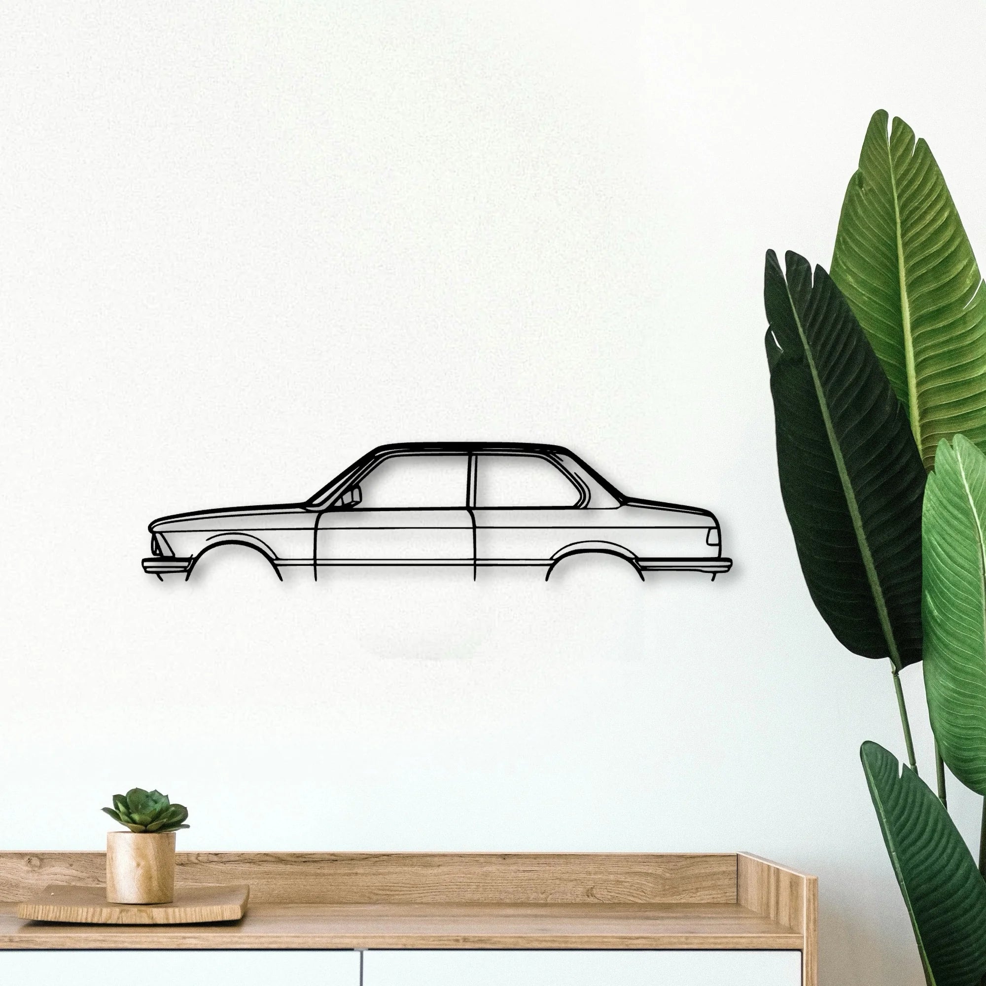 E21 1983 Classic Silhouette Metal Wall Art - Tinvibe